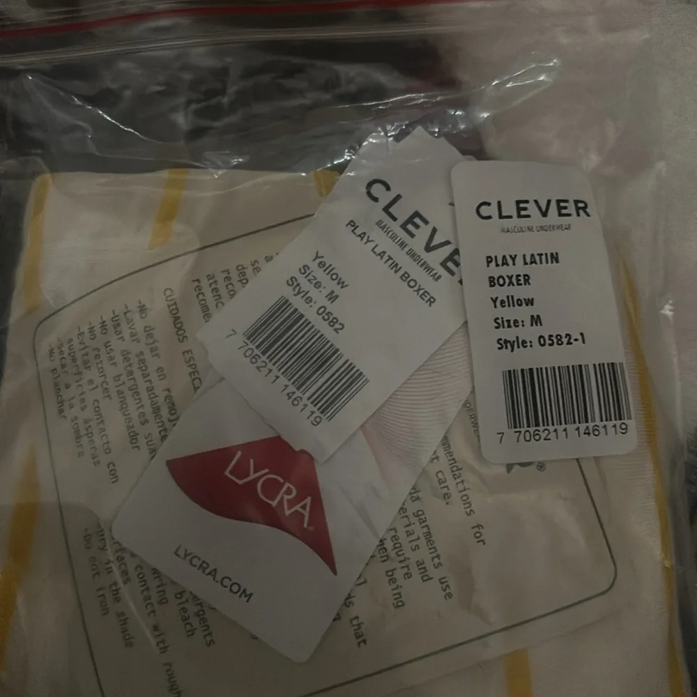 Clever Yellow Stripe Trunks 0582-1